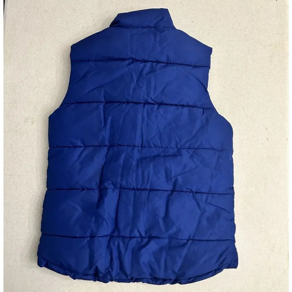 GAP Kids Vest Boys Large Blue Full‎ Zip Front Zipped Pockets Outdoors Preppy